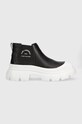 Boty s gumou Karl Lagerfeld TREKKA MAX platforma černá KL43530.00W