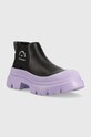 Karl Lagerfeld ghete chelsea de piele TREKKA MAX KL43530.00V negru SS23