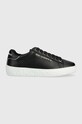 Karl Lagerfeld sneakersy skórzane KUPSOLE III KC Planet friendly czarny KL61018A.000