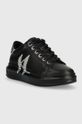 Karl Lagerfeld sneakersy skórzane KL62516D KAPRI czarny