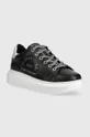 Δερμάτινα αθλητικά παπούτσια Karl Lagerfeld KL62539D KAPRI μαύρο