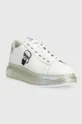 Δερμάτινα αθλητικά παπούτσια Karl Lagerfeld KL62631I KAPRI KUSHION λευκό