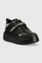 Δερμάτινα αθλητικά παπούτσια Karl Lagerfeld KL63540D ANAKAPRI μαύρο