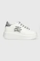 λευκό Δερμάτινα αθλητικά παπούτσια Karl Lagerfeld KL63535 ANAKAPRI Γυναικεία