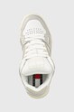 Шкіряні кросівки Tommy Jeans En0en02053 Wmns Droid Low бежевий EN0EN02053