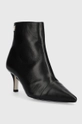 Кожаные полусапожки Tommy Hilfiger FW0FW06837 POINTY HEEL BOOT чёрный