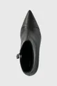μαύρο Δερμάτινες μπότες Tommy Hilfiger FW0FW06837 POINTY HEEL BOOT