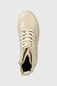 Tommy Hilfiger botki skórzane FW0FW06849 LACE UP ZIP BOOT MONOGRAM beżowy FW0FW06849