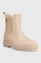 Tommy Hilfiger kalosze FW0FW06897 MATT ANKLE RAINBOOT WITH ELASTIC FW0FW06897 beżowy SS23