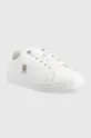 Δερμάτινα αθλητικά παπούτσια Tommy Hilfiger Fw0fw06905 Essential Th Logo Sneaker λευκό