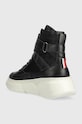 Obuwie Tommy Hilfiger sneakersy skórzane FW0FW06910 CHUNKY WARM SNEAKER HIGH FW0FW06910 czarny