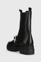 Cipők Tommy Hilfiger bőr bokacsizma FW0FW07046 MONOCHROMATIC CHELSEA BOOT CHAIN FW0FW07046 fekete