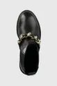 μαύρο Δερμάτινες μπότες τσέλσι Tommy Hilfiger FW0FW07046 MONOCHROMATIC CHELSEA BOOT CHAIN