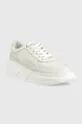 Δερμάτινα αθλητικά παπούτσια Tommy Hilfiger FW0FW06855 CHUNKY LEATHER SNEAKER λευκό