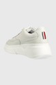 Obuwie Tommy Hilfiger sneakersy skórzane FW0FW06855 CHUNKY LEATHER SNEAKER FW0FW06855 biały