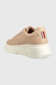 Obuwie Tommy Hilfiger sneakersy skórzane FW0FW06855 CHUNKY LEATHER SNEAKER FW0FW06855 beżowy