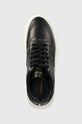 Кожени маратонки Tommy Hilfiger FW0FW06855 CHUNKY LEATHER SNEAKER черен FW0FW06855