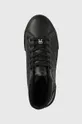 μαύρο Δερμάτινα αθλητικά παπούτσια Tommy Hilfiger Th Monogram Leather Sneaker High