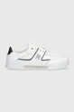 λευκό Δερμάτινα αθλητικά παπούτσια Tommy Hilfiger Th Prep Court Sneaker Γυναικεία