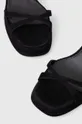 crna Sandale od brušene kože HUGO Vicky