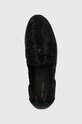 Велурени мокасини Tory Burch Ballet черен 143836.003