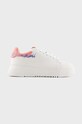 Sneakers boty Emporio Armani imitace kůže bílá X3X024.XN824.S779