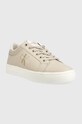 Calvin Klein Jeans sneakersy skórzane CLASSIC CUPSOLE FLUO CONTRAST WN YW0YW00912 beżowy SS23