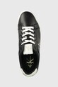 Calvin Klein Jeans sneakersy skórzane CLASSIC CUPSOLE FLUO CONTRAST WN czarny YW0YW00912