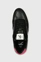 μαύρο Δερμάτινα αθλητικά παπούτσια Calvin Klein Jeans CASUAL CUPSOLE IRREGULAR LINES W