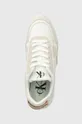λευκό Δερμάτινα αθλητικά παπούτσια Calvin Klein Jeans TOOTHY RUNNER IRREGULAR LINES W