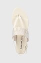 Calvin Klein Jeans sandały FLAT SANDAL WEBBING beżowy YW0YW00956