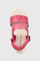 rózsaszín Calvin Klein Jeans szandál WEDGE SANDAL WEBBING
