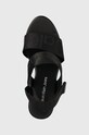Calvin Klein Jeans sandale WEDGE SANDAL WEBBING negru YW0YW00959