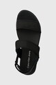 Calvin Klein Jeans sandale FLATFORM SANDAL SOFTNY negru YW0YW00965