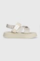 Calvin Klein Jeans sandale PREFRESATO SANDAL BADGE textil bej YW0YW00967