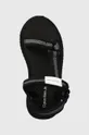 čierna Sandále Calvin Klein Jeans PREFRESATO SANDAL WEBBING XRAY