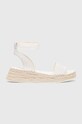 Сандалі Calvin Klein Jeans SPORTY WEDGE ROPE SU CON платформа білий YW0YW00977