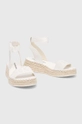 Calvin Klein Jeans sandali SPORTY WEDGE ROPE SU CON bianco