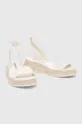 Sandále Calvin Klein Jeans SPORTY WEDGE ROPE SU CON biela
