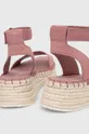Sandale Calvin Klein Jeans SPORTY WEDGE ROPE SU CON Vanjski dio: Tekstilni materijal Unutrašnji dio: Sintetički materijal, Tekstilni materijal Potplat: Sintetički materijal