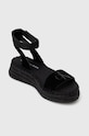 Calvin Klein Jeans szandál SPORTY WEDGE ROPE SU CON YW0YW00977 fekete SS24