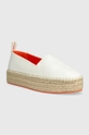 Espadrile Calvin Klein Jeans FLATFORM ESPADRILLE SOFT NY bela