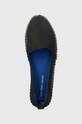 Calvin Klein Jeans espadryle FLATFORM ESPADRILLE SOFT NY czarny YW0YW00989