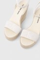 Замшеві сандалі Calvin Klein Jeans WEDGE SANDAL SU CON бежевий YW0YW01026