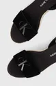 čierna Semišové sandále Calvin Klein Jeans WEDGE SANDAL SU CON