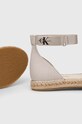 Obuwie Calvin Klein Jeans espadryle ANKLE ESPADRILLE BTW YW0YW01027 beżowy