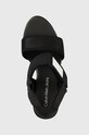 Calvin Klein Jeans sandale WEDGE SANDAL BADGE negru YW0YW01028