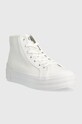 Високи кецове Calvin Klein Jeans VULC FLATFORM BOLD ESSENTIAL YW0YW01031 бял SS23
