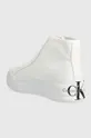 Obuwie Calvin Klein Jeans trampki VULC FLATFORM BOLD ESSENTIAL YW0YW01031 biały