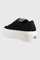 Obuwie Calvin Klein Jeans tenisówki FLATFORM+ CUPSOLE LOW TXT YW0YW01033 czarny